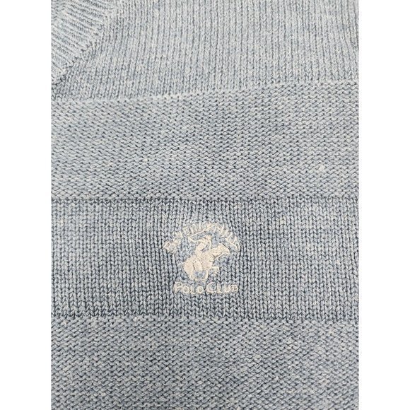 Beverly Hills Polo Club Sweater Knit 2XL XXL Blue‎ V Neck Pullover Shirt Soft - Picture 2 of 7